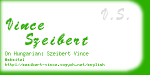 vince szeibert business card